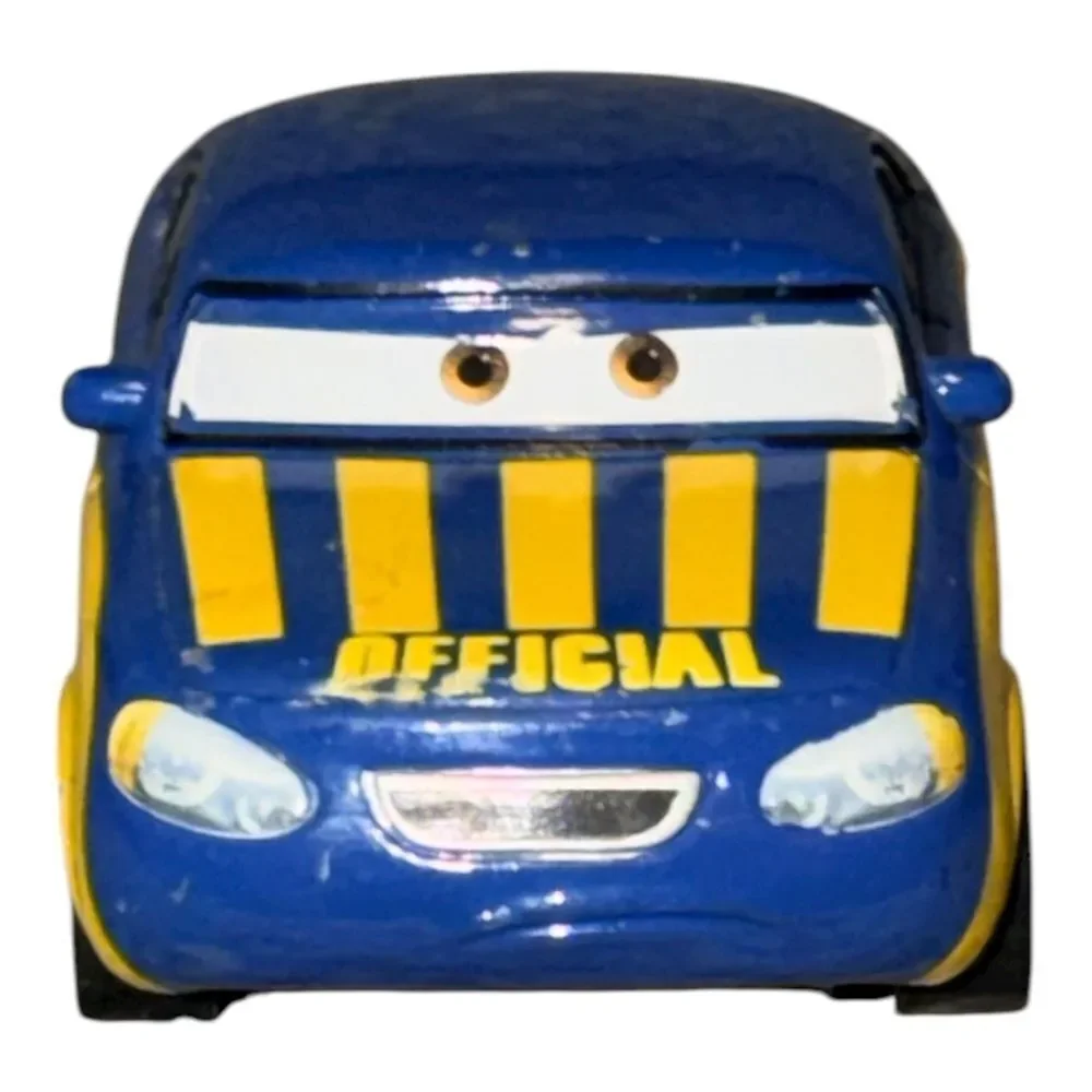Disney Pixar Race Official Tom Metal Die-Cast 1:64 Blue Yellow Cars EUC